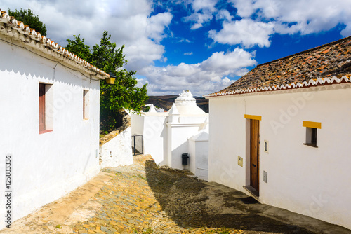 Typical street in the lovely village of Mertola. Alentejo Region. Portugal © alexanderkonsta