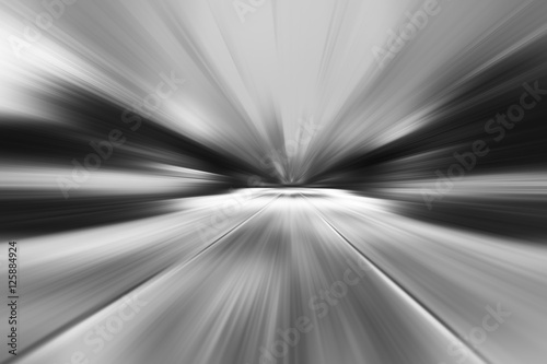 black and white motion blur blast