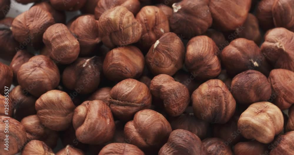 organic hazelnuts loopable rotation video organic hazelnuts loopable rotation video