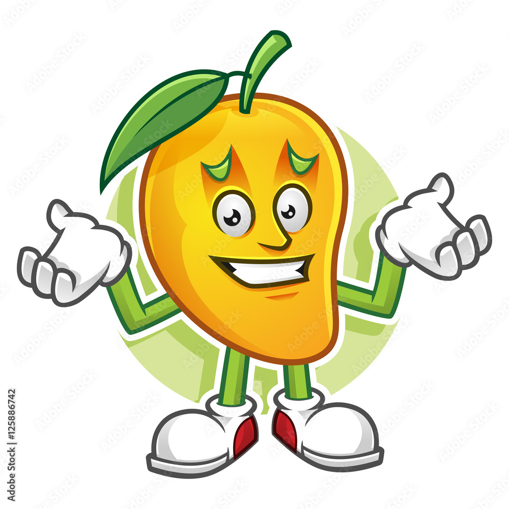 Feeling sorry mango mascot, mango character, vector of mango, mango cartoon Feeling sorry mango mascot, mango character, vector of mango, mango cartoon