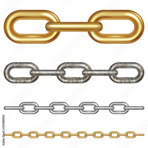 Set, collection of metal chain links