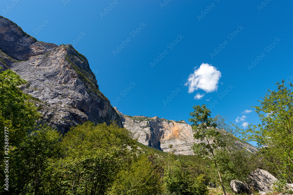 Mountains of the Sarca Valley (Valle del Sarca) in Trentino Alto Adige, Italy, Europe