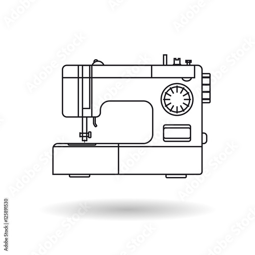 Line icon - sewing machine