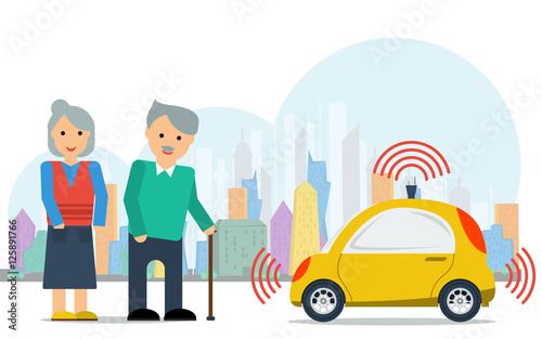 Autonomous car for elderly couple