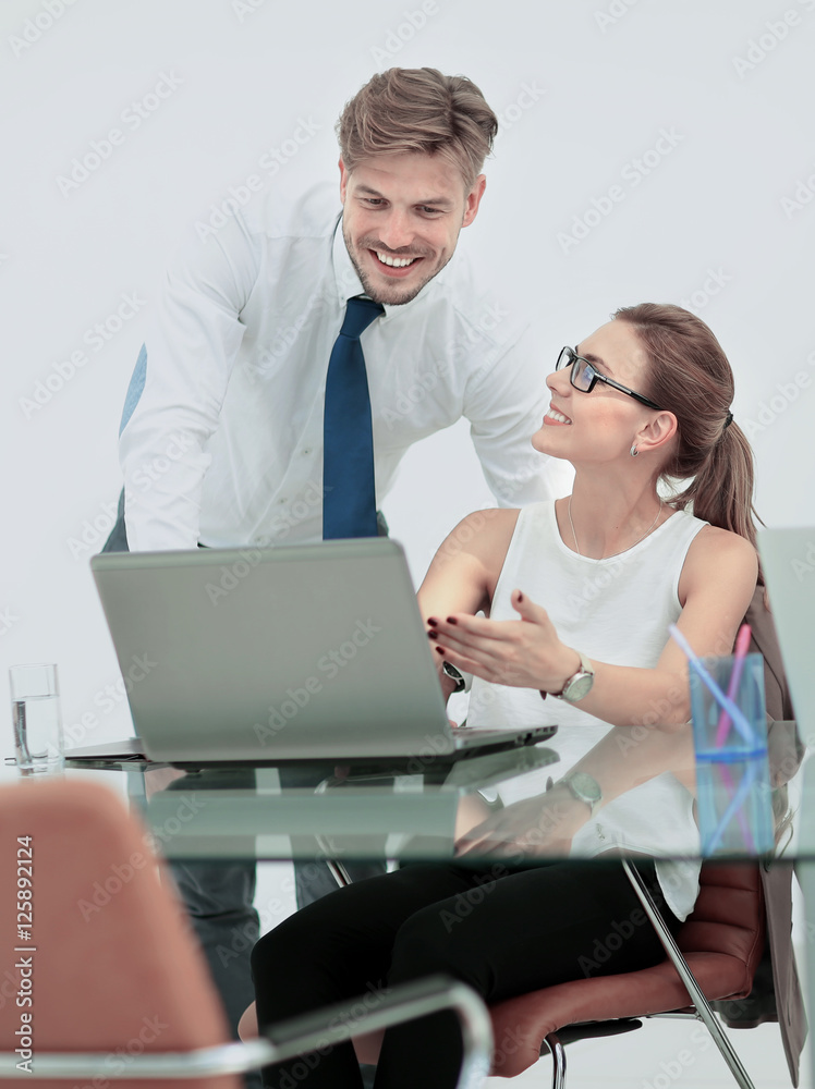 Successful business group working at the office Successful business group working at the office