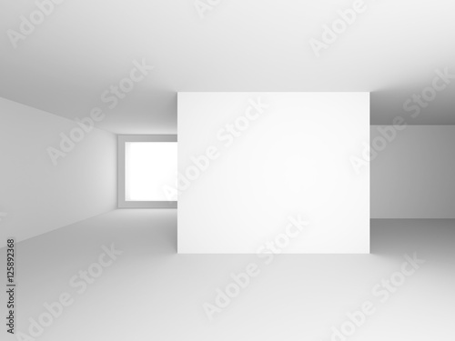 Abstract Modern White Architecture Background