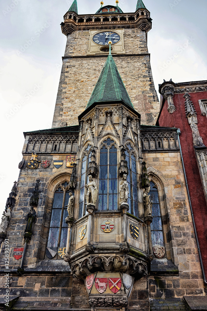 Side view  of church in Prague