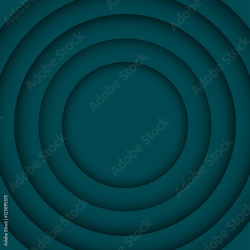 Vector Concentric Turquoise 6 Circle. Background.