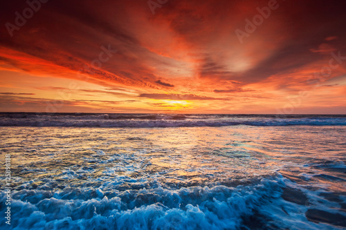 Beautiful sea sunset