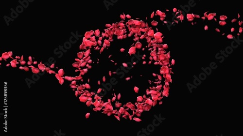 Rotary Rose Petals Alpha Channel