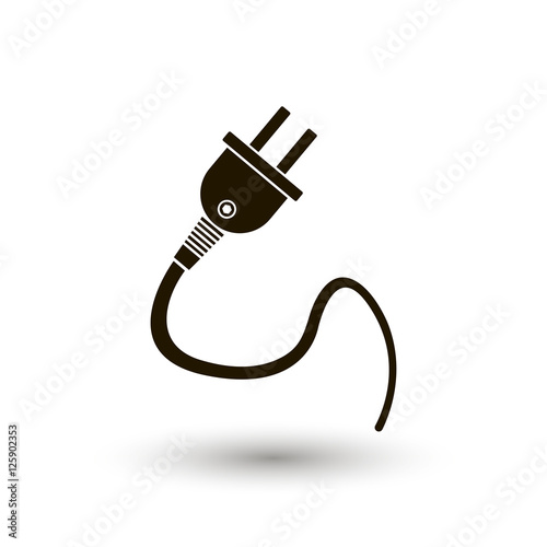 Fotografie power socket vector icon. workhouse equipment