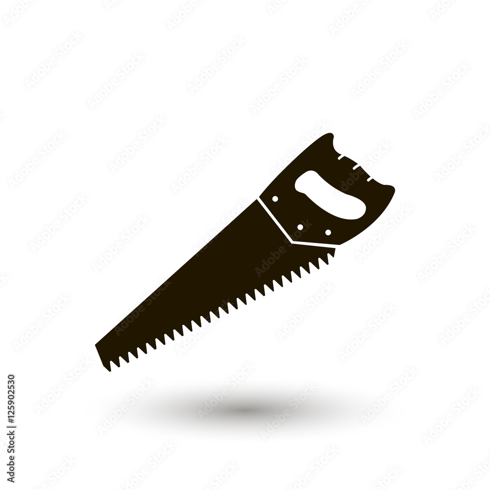 hand saw vector icon. workhouse equipment hand saw vector icon. workhouse equipment