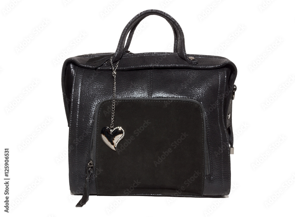 female handbag on a white background female handbag on a white background