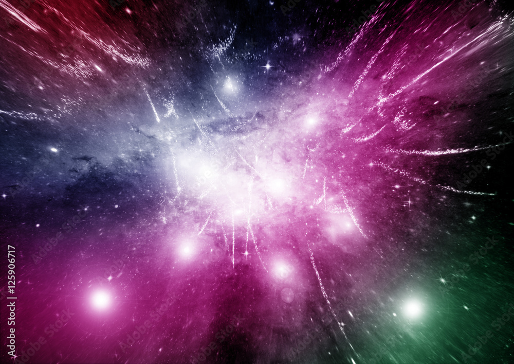 galaxy in a free space galaxy in a free space