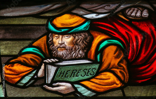 Heretic - Stained Glass in Mechelen Cathedral photo