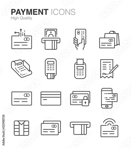 Payment and Credit card icons