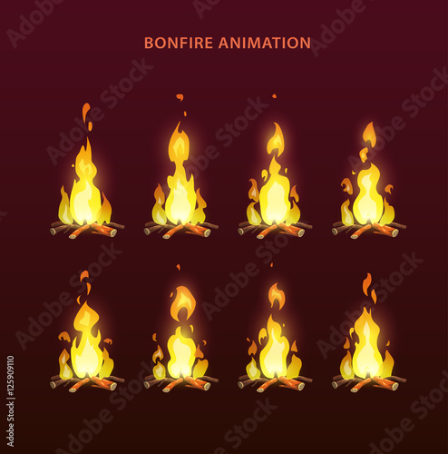 Bonfire animation sprites