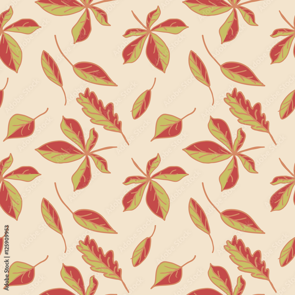 Leaves seamless pattern Leaves seamless pattern