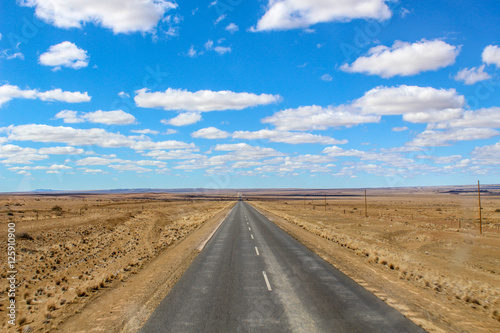 Endless road in Namibia
