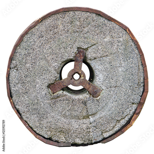 Stone concrete wheel isolated
