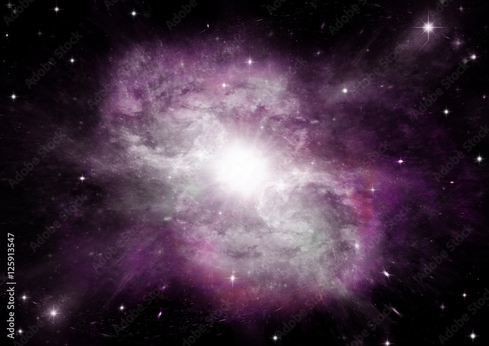 galaxy in a free space galaxy in a free space