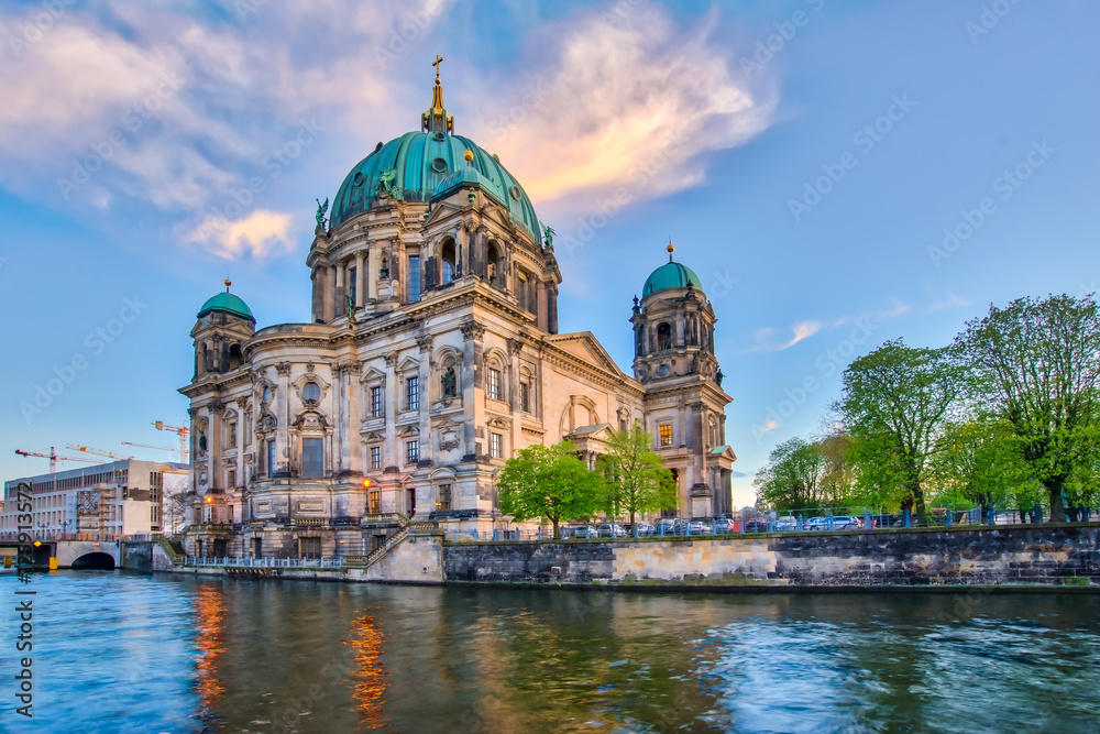 Berlin Cathedral with a nice sky in Berlin, Germany