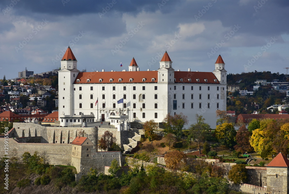 Bratislava castle before the storm