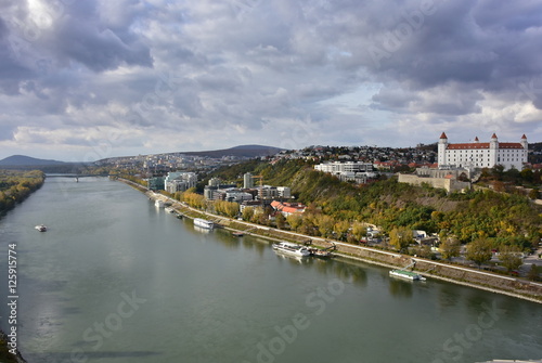  Danube river in Bratislava city, Slovak republic © gallas
