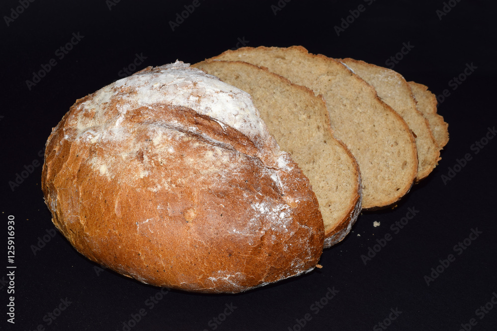Bread Isolated on Black Background Bread Isolated on Black Background