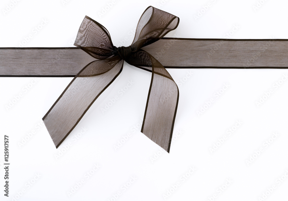 Fototapeta premium Ribbon against white background
