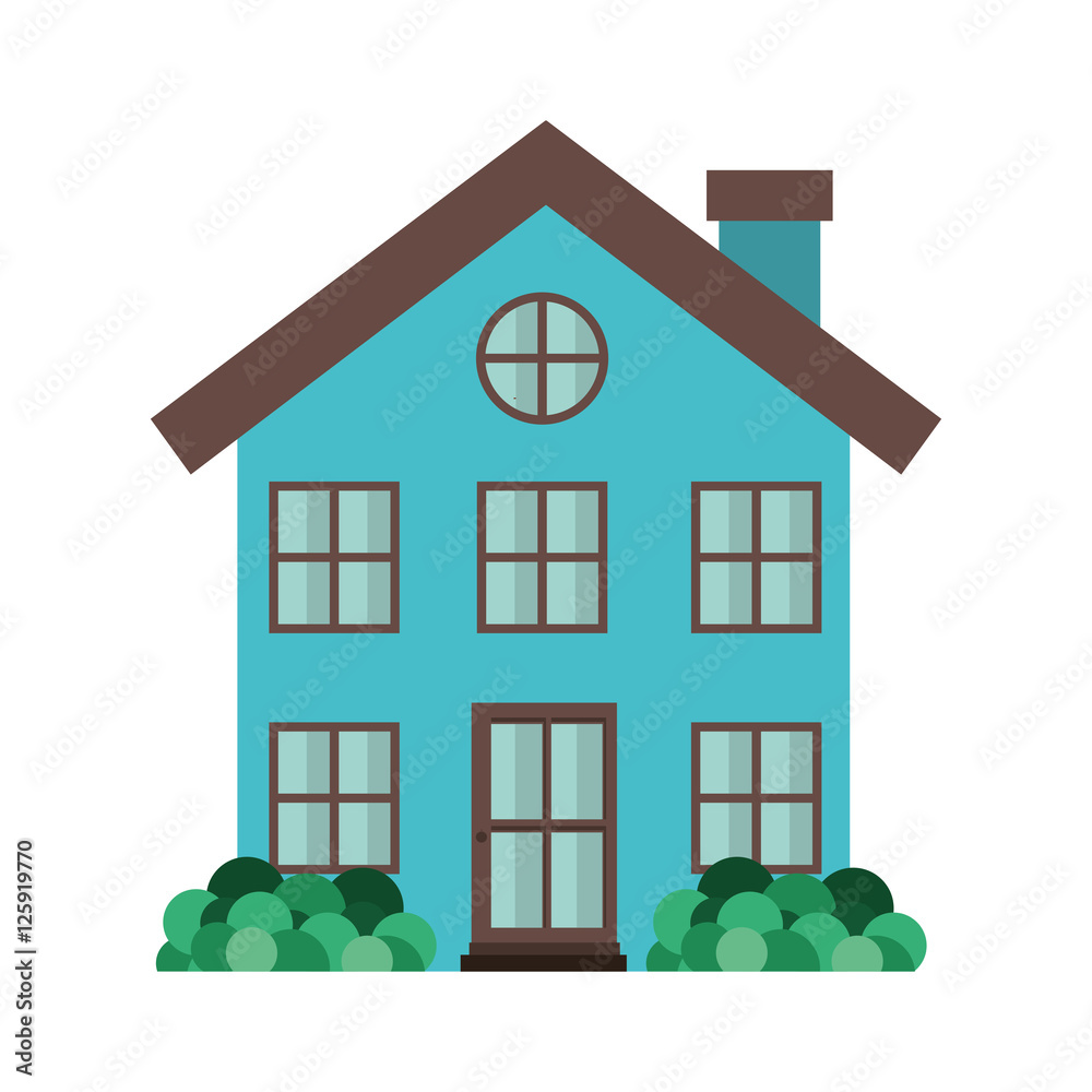 Home building icon. house architecture and real estate theme. Isolated and colorful design. Vector illustration Home building icon. house architecture and real estate theme. Isolated and colorful design. Vector illustration