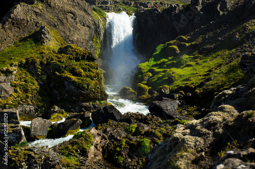 Dynjandi waterfall  West Fjords Iceland.