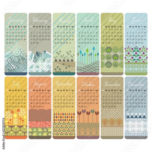 2017 Calendar Set