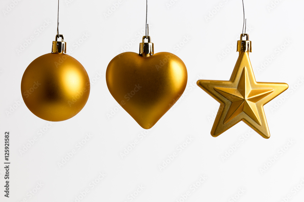 christmas glitter ball gold