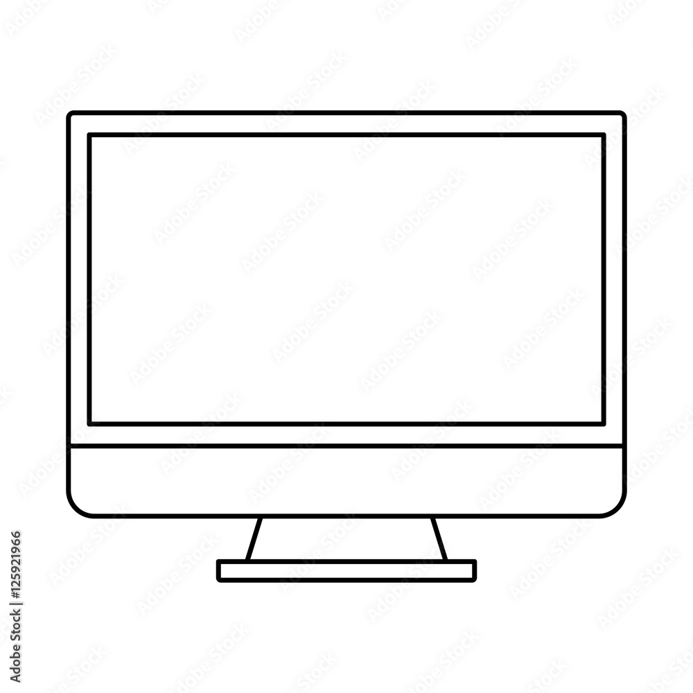 Computer icon. Device gadget and technology theme. Isolated design. Vector illustration Computer icon. Device gadget and technology theme. Isolated design. Vector illustration