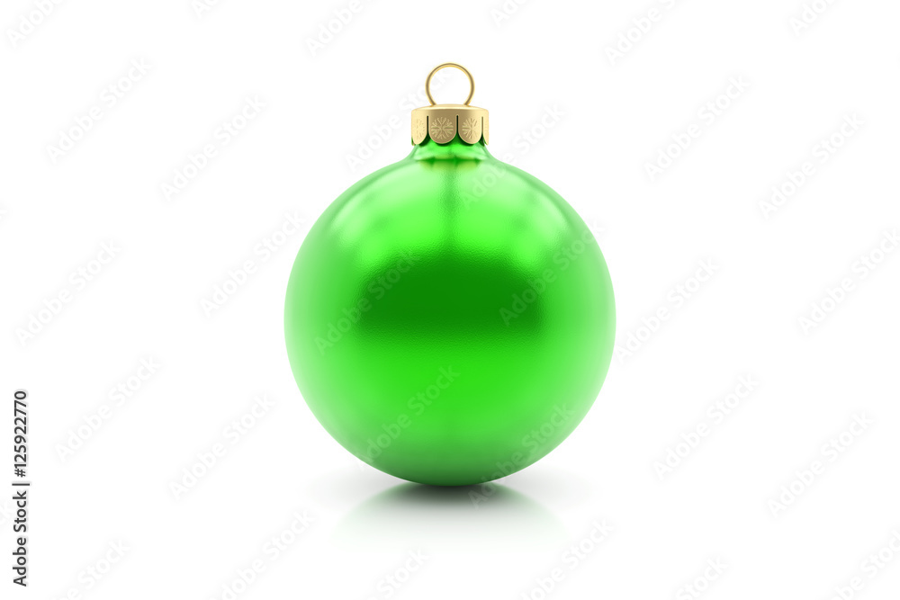 Weihnachtskugel grün metallic matt Weihnachtskugel grün metallic matt