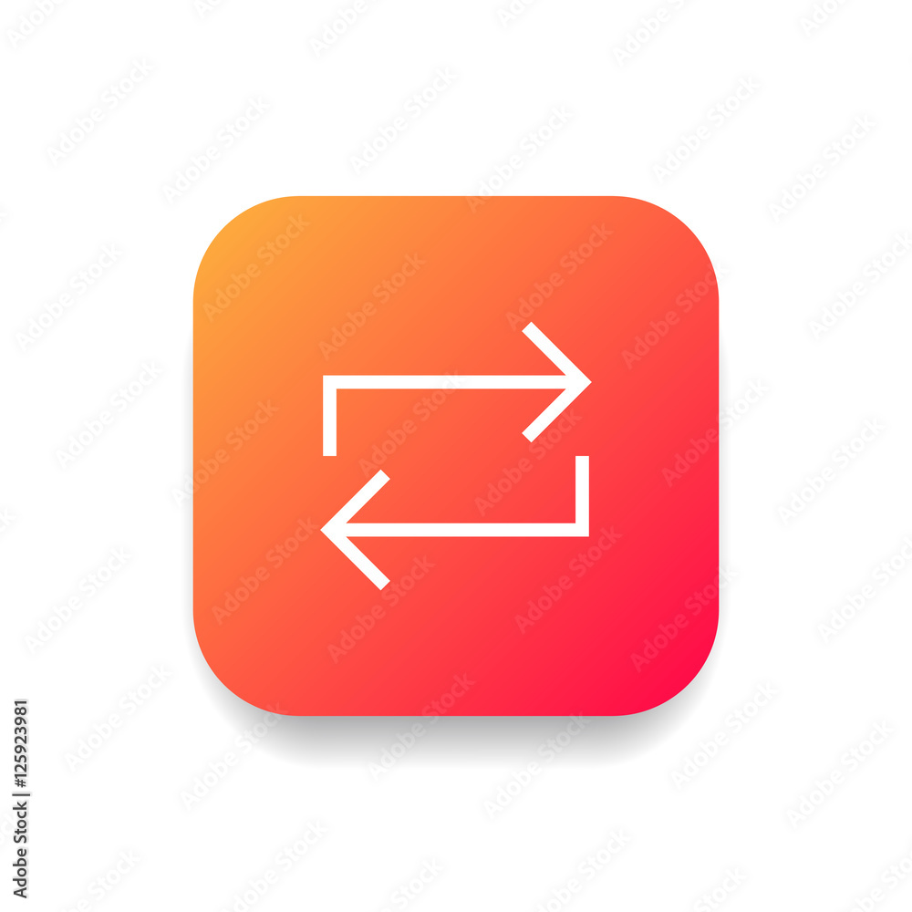 Loop icon vector, clip art. Also useful as logo, square app icon, web UI element, symbol, graphic image, silhouette and illustration. Loop icon vector, clip art. Also useful as logo, square app icon, web UI element, symbol, graphic image, silhouette and illustration.