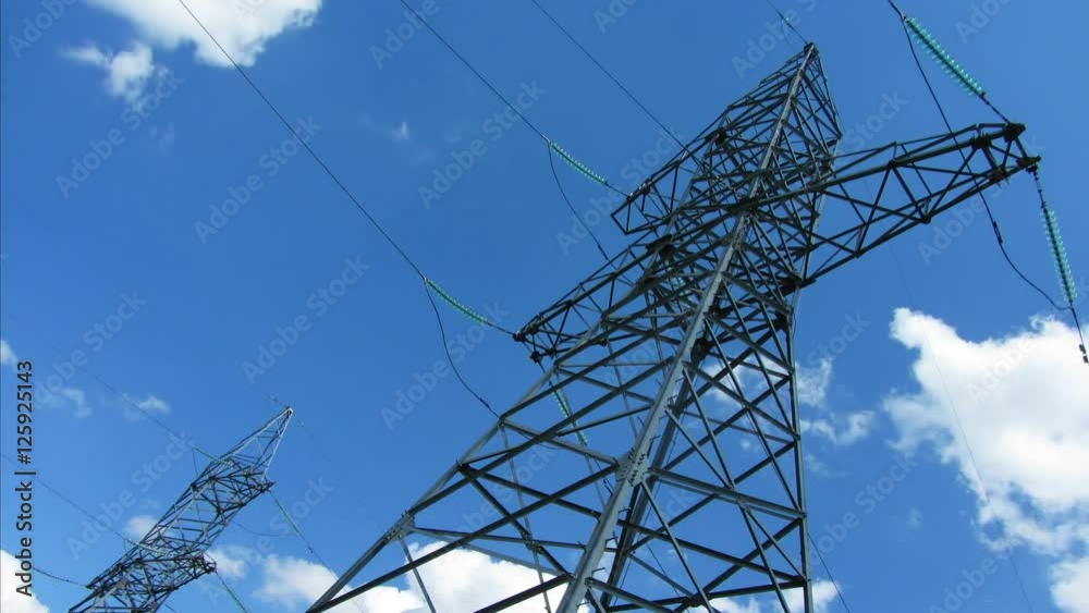 tall electric masts against cloudy sky - timelapse 4k
tall electric masts against cloudy sky - timelapse 4k