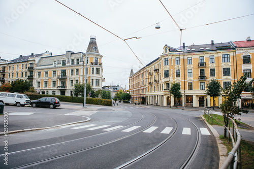 City street. Europe, Norway, Oslo.