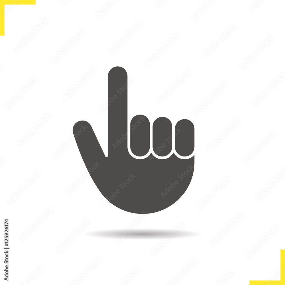 Point up hand gesture icon Point up hand gesture icon
