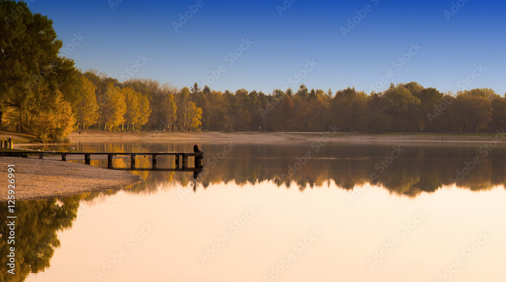 Fototapeta premium Herbstsee