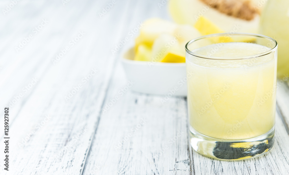 Honeydew Melon smoothie (selective focus) Honeydew Melon smoothie (selective focus)