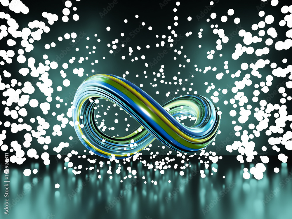 Infinity symbol background Stock Illustration | Adobe Stock