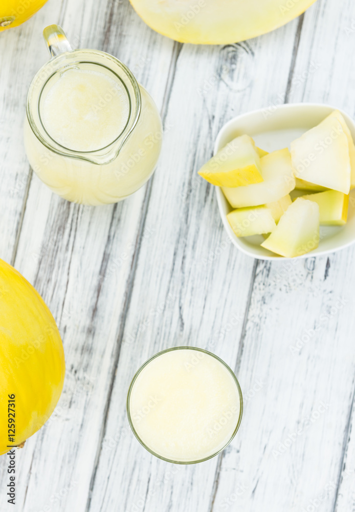 Fresh made Honeydew Melon smoothie Fresh made Honeydew Melon smoothie