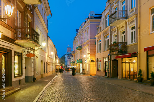 Vilnius. Night Street. © pillerss