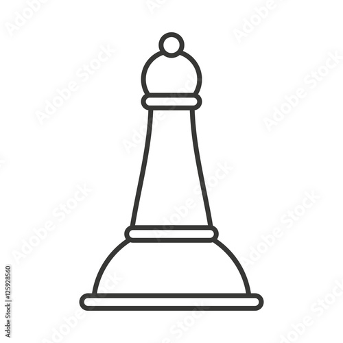 chess bishop isolated icon vector illustration design