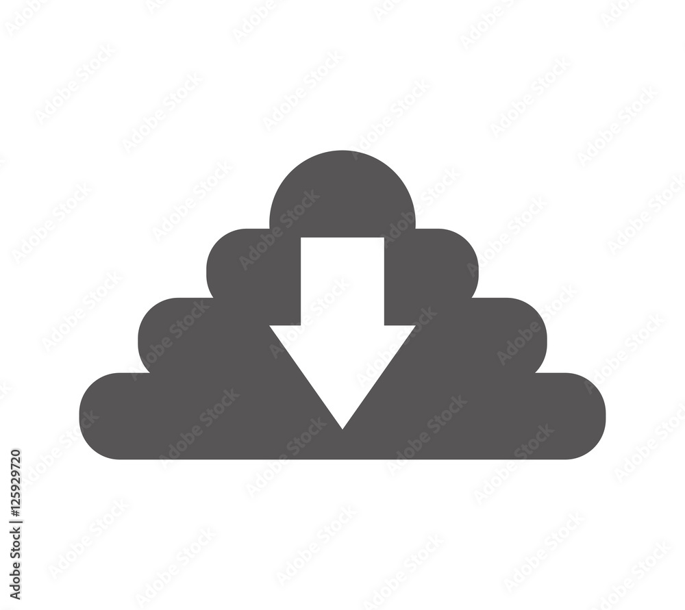 cloud computing isolated icon vector illustration design cloud computing isolated icon vector illustration design