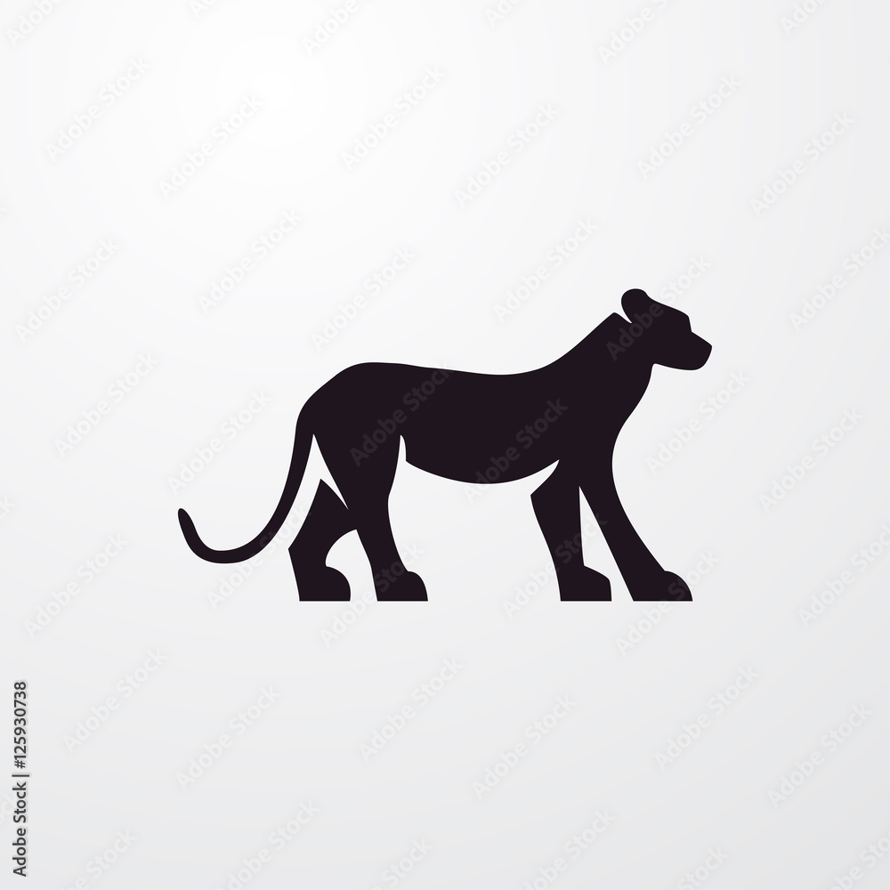 Obraz premium panther icon illustration