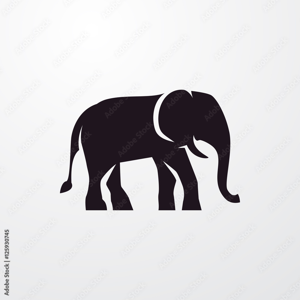 Obraz premium elephant icon illustration