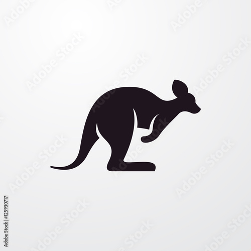 kangaroo icon illustration